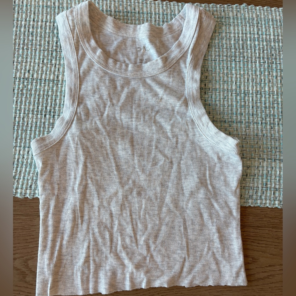 DSG Classic White Ribbed Tank Top